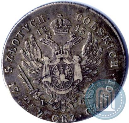 Picture 5 złotych 1818 year IB 