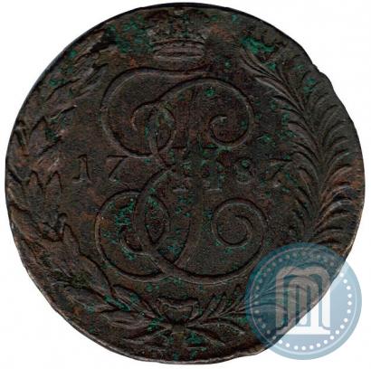 Picture 5 kopecks 1787 year ТМ 