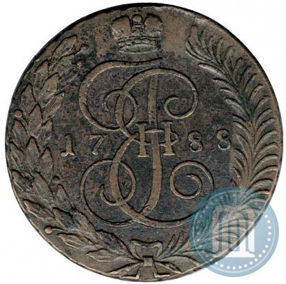 Picture 5 kopecks 1788 year ТМ 