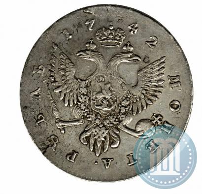 Фото 1 рубль 1742 года СПБ 