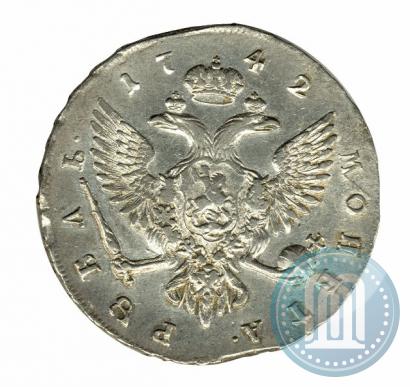 Фото 1 рубль 1742 года СПБ 