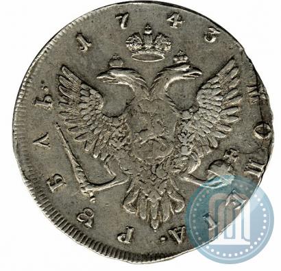 Picture 1 rouble 1743 year ММД 
