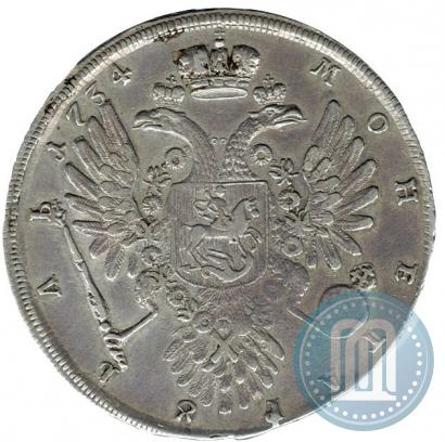 Фото 1 рубль 1734 года  "Тип 1734 года"
