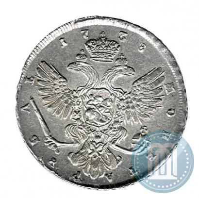 Picture 1 rouble 1738 year СПБ "Petersburg type"