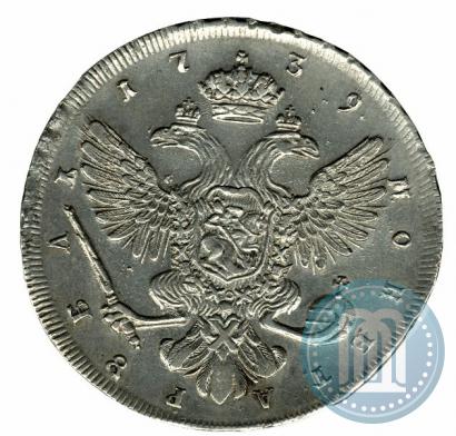 Picture 1 rouble 1739 year СПБ "Petersburg type"