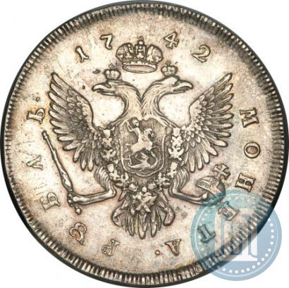 Picture 1 rouble 1742 year СПБ 