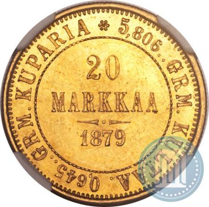 Picture 20 markkaa 1879 year S 