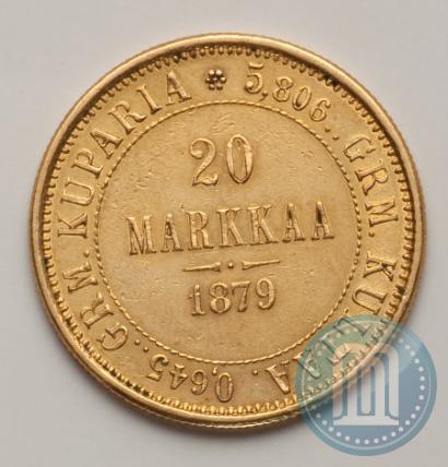 Picture 20 markkaa 1879 year S 