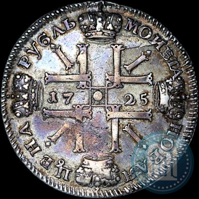 Picture 1 rouble 1725 year СПБ "Sun rouble, portrait in armour"