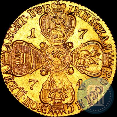 Фото 10 рублей 1774 года СПБ 