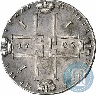 Фото 1 рубль 1723 года OK "Портрет в горностаевой мантии"