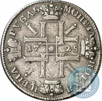 Picture 1 rouble 1725 year СПБ "Sun rouble, portrait in armour"