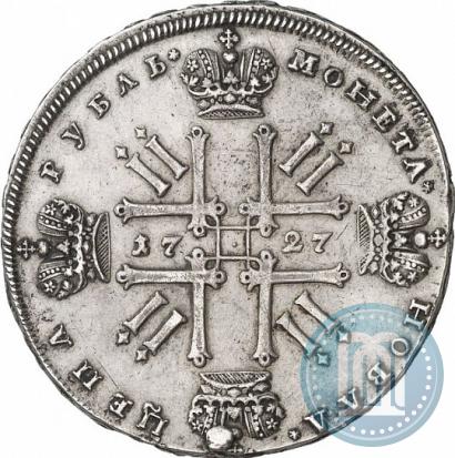 Фото 1 рубль 1727 года  "Московский тип"