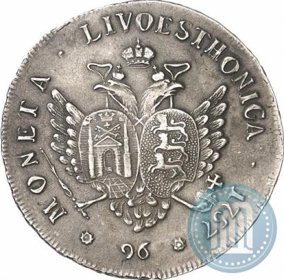 Picture 96 kopecks 1757 year  "For Livonia"