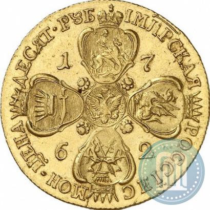 Picture 10 roubles 1762 year СПБ 