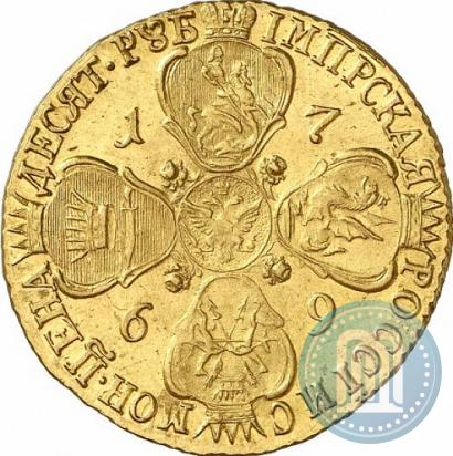 Picture 10 roubles 1769 year СПБ 