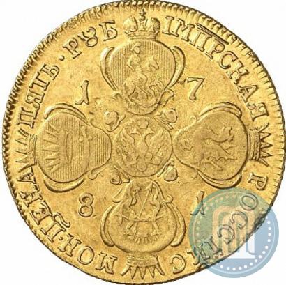 Picture 5 roubles 1781 year СПБ 