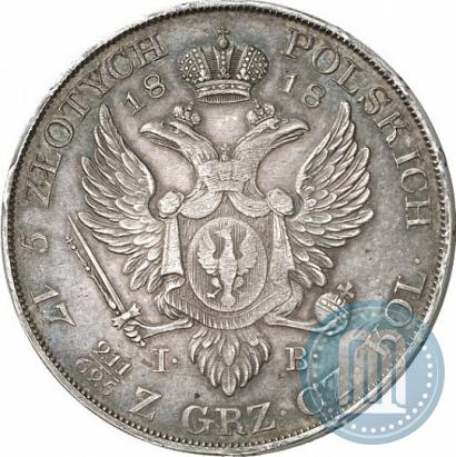 Picture 5 złotych 1818 year IB "Pattern"