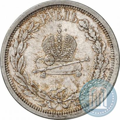 Picture 1 rouble 1883 year ЛШ "On the Coronation of Emperor Alexander III"