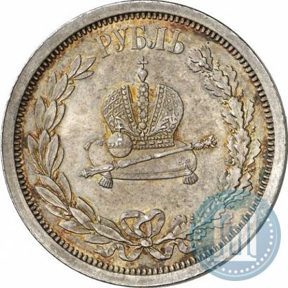 Picture 1 rouble 1883 year ЛШ "On the Coronation of Emperor Alexander III"