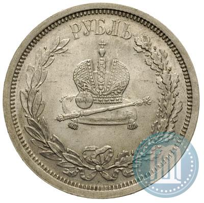 Picture 1 rouble 1883 year ЛШ "On the Coronation of Emperor Alexander III"