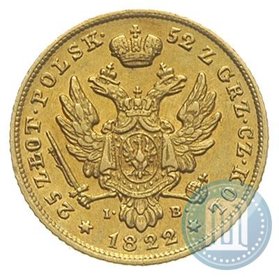 Picture 25 złotych 1822 year IB 