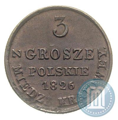 Picture 3 grosze 1826 year IB 