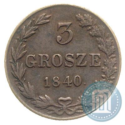 Picture 3 grosze 1840 year MW 
