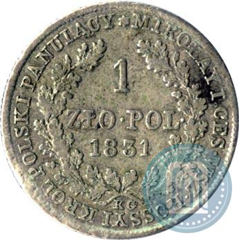 Picture 1 złoty 1831 year KG 