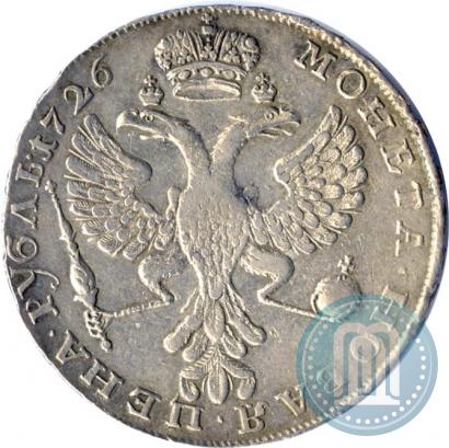 Picture 1 rouble 1726 year  "Moscow type, portrait turned to the left"