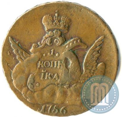 Picture 1 kopeck 1756 year СПБ 