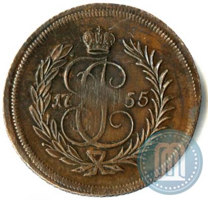 Picture 1 kopeck 1765 year ЕМ 