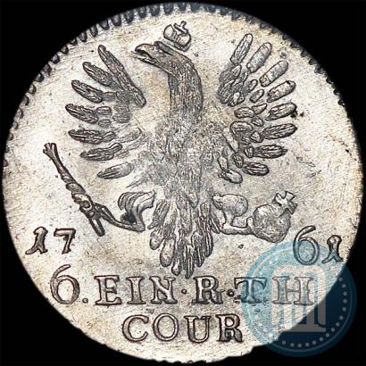 Picture 1/6 Thaler 1761 year  