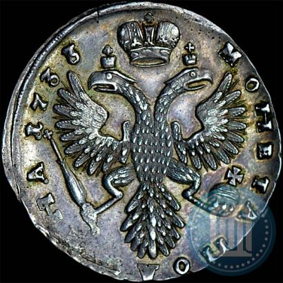 Фото Полтина 1733 года  