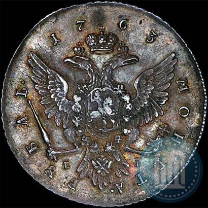 Picture 1 rouble 1763 year ММД-EI 