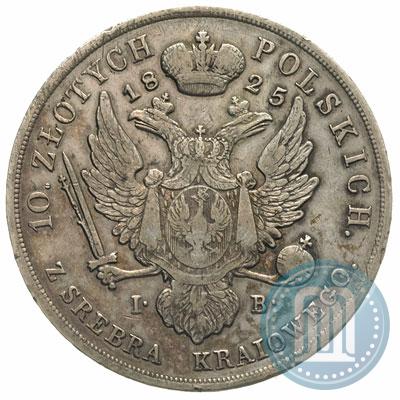 Picture 10 złotych 1825 year IB 