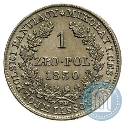 Picture 1 złoty 1830 year FH 
