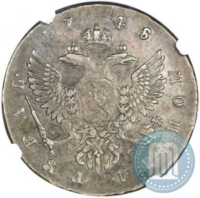 Picture 1 rouble 1748 year ММД 