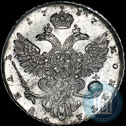Picture 1 rouble 1737 year  "Moscow type"