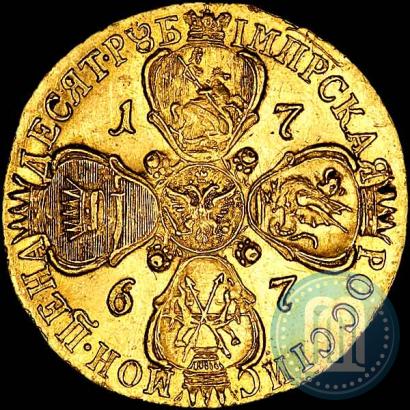 Picture 10 roubles 1767 year СПБ 