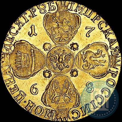 Picture 10 roubles 1768 year СПБ 