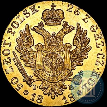 Picture 50 złotych 1818 year IB 