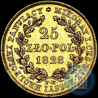 Picture 25 złotych 1828 year FH 
