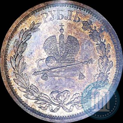 Picture 1 rouble 1883 year ЛШ "On the Coronation of Emperor Alexander III"