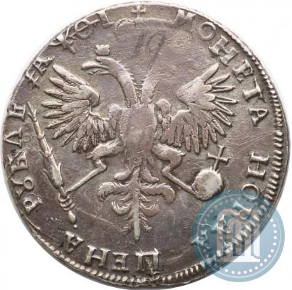 Фото 1 рубль 1719 года  "Портрет в латах"