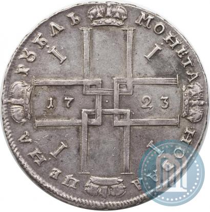 Фото 1 рубль 1723 года OK "Портрет в горностаевой мантии"