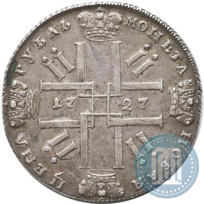 Фото 1 рубль 1727 года СПБ "Петербургский тип"