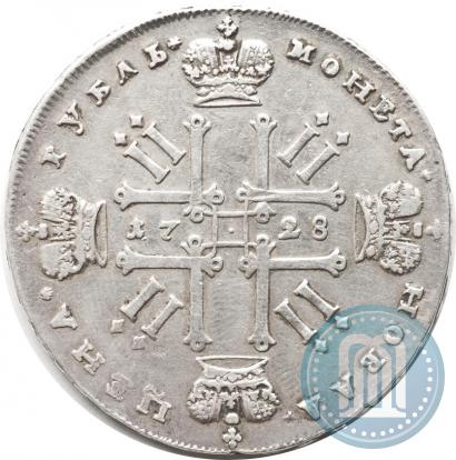 Фото 1 рубль 1728 года  "Тип 1727"