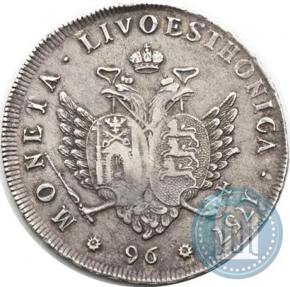 Picture 96 kopecks 1757 year  "For Livonia"