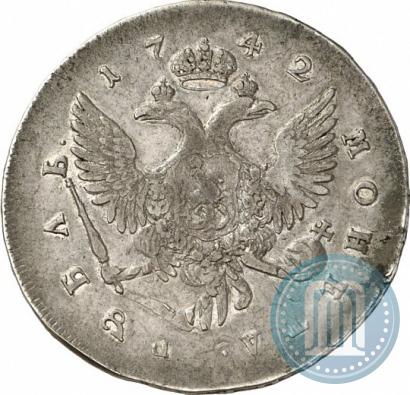 Picture 1 rouble 1742 year СПБ 